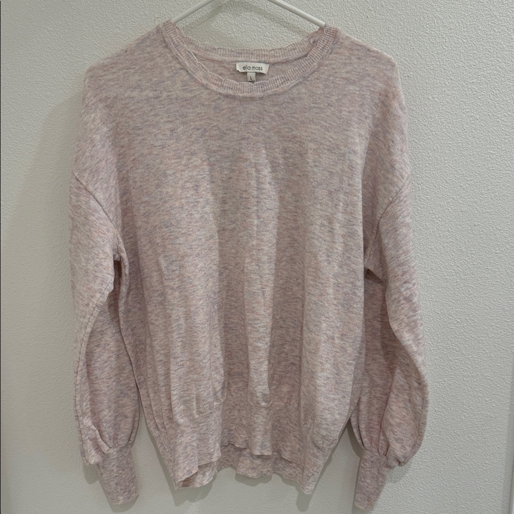 Ella Moss Women's Soft Pink Heathered Sweater
